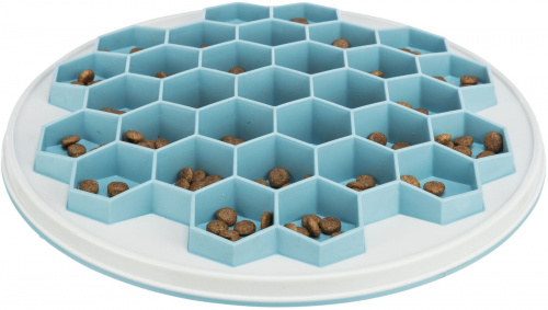 Slow Feeding Platte Hive, Kunststoff/TPR/TPE, ø 30 cm, grau/blau